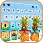 Logo of Holiday Pineapples Keyboard Ba android Application 