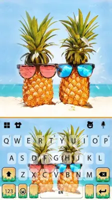 Holiday Pineapples Keyboard Ba android App screenshot 0