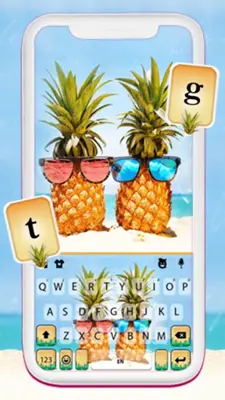 Holiday Pineapples Keyboard Ba android App screenshot 4